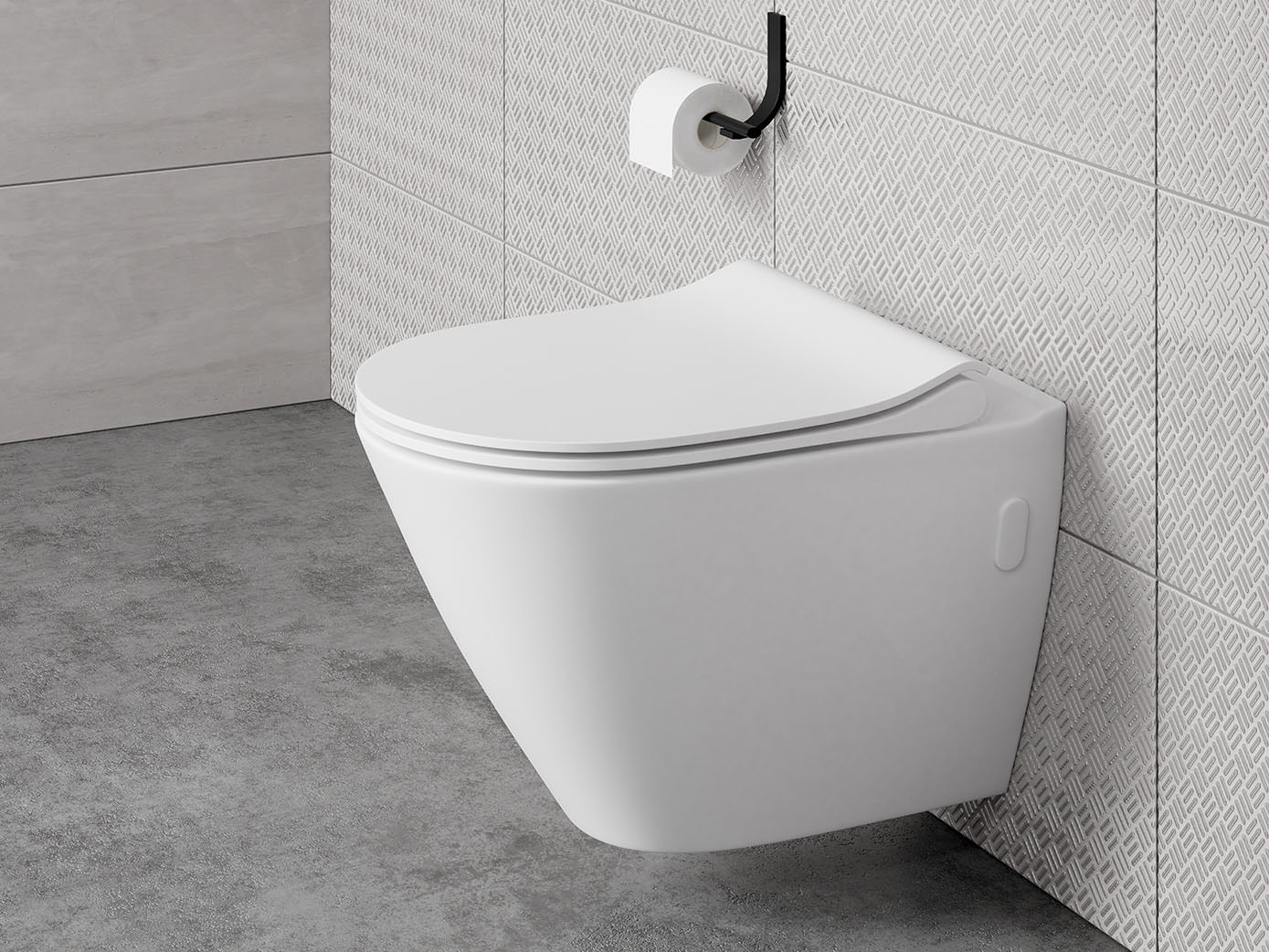 City wc šolja konzolna CleanOn sa antibakterijskom ss slim daskom
