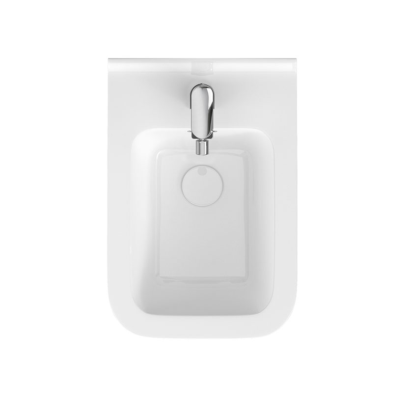 K114 010 Wall Hung Bidet Crea Rectangular A