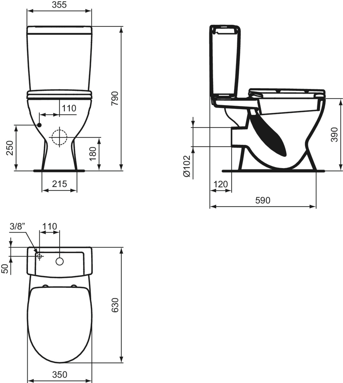 eurovit monoblok baltik sa wc daskom
