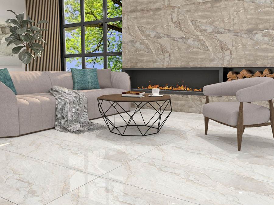gravel natural glossy 60x120