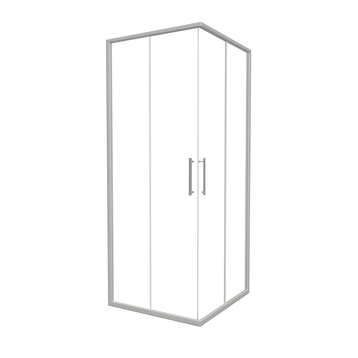 tuš kabina eco 80x80 hrom/prozirna