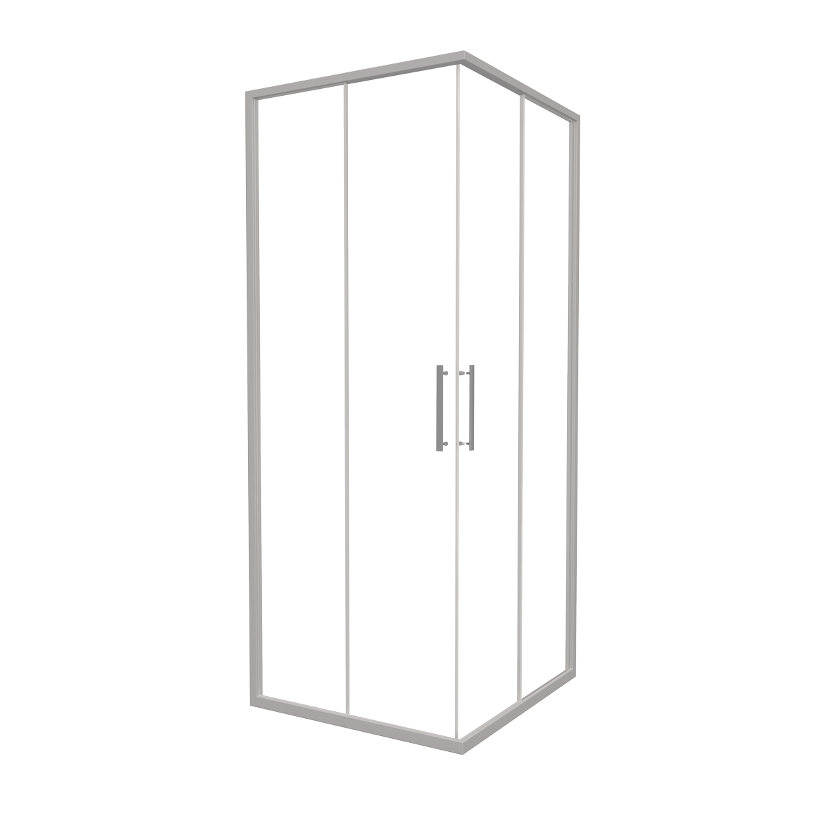 tuš kabina una slim 90x90 hrom/prozirna