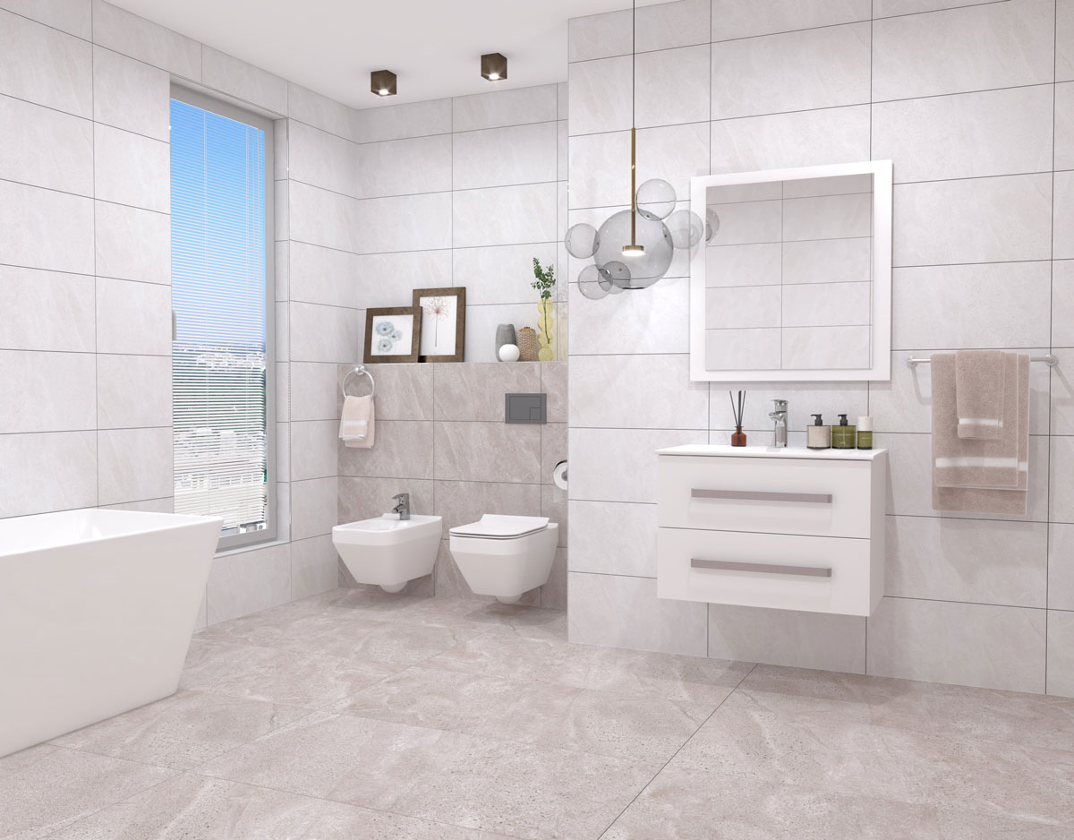 rocky light gray matt 30x60