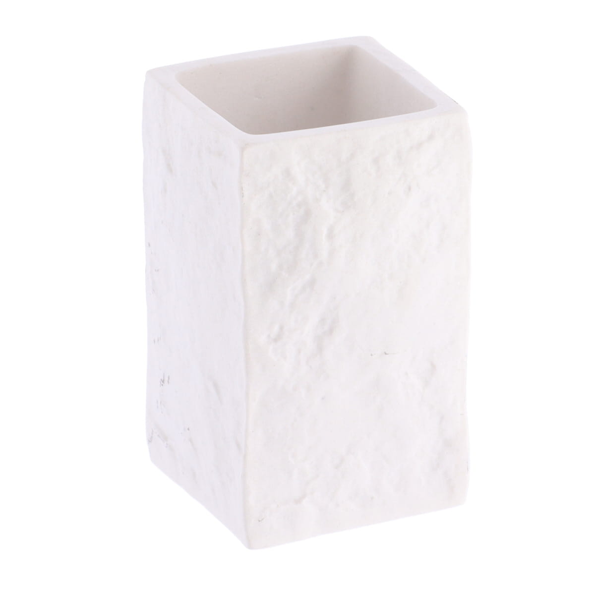 tendance čaša za četkice 10,5x6,3x6,3x poliresin bela
