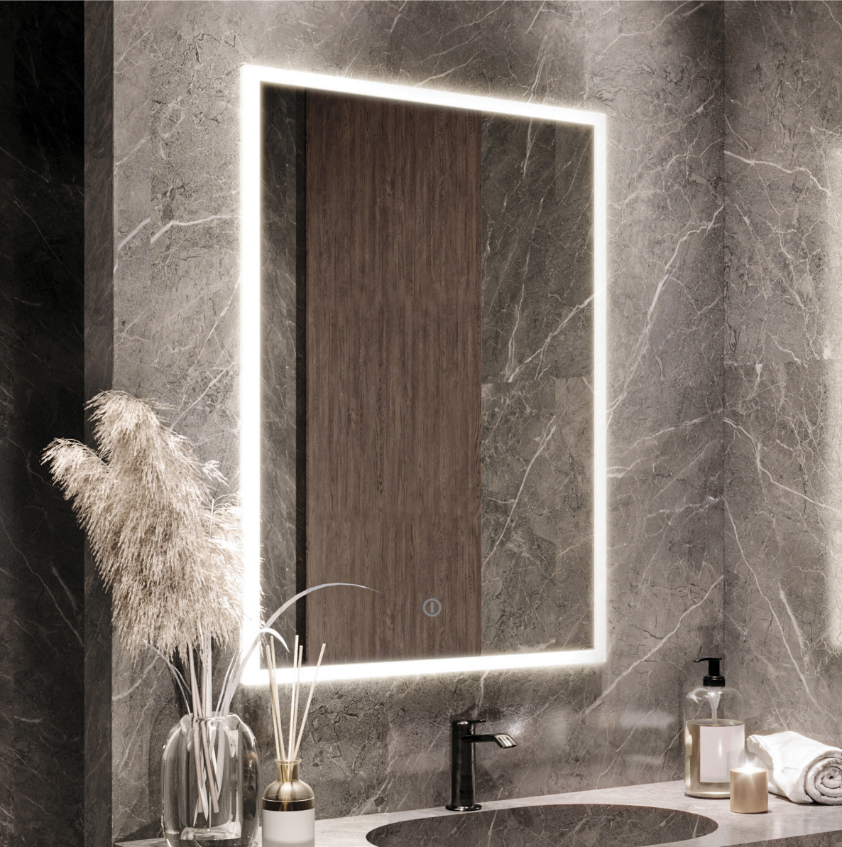 nicco led ogledalo 60x80