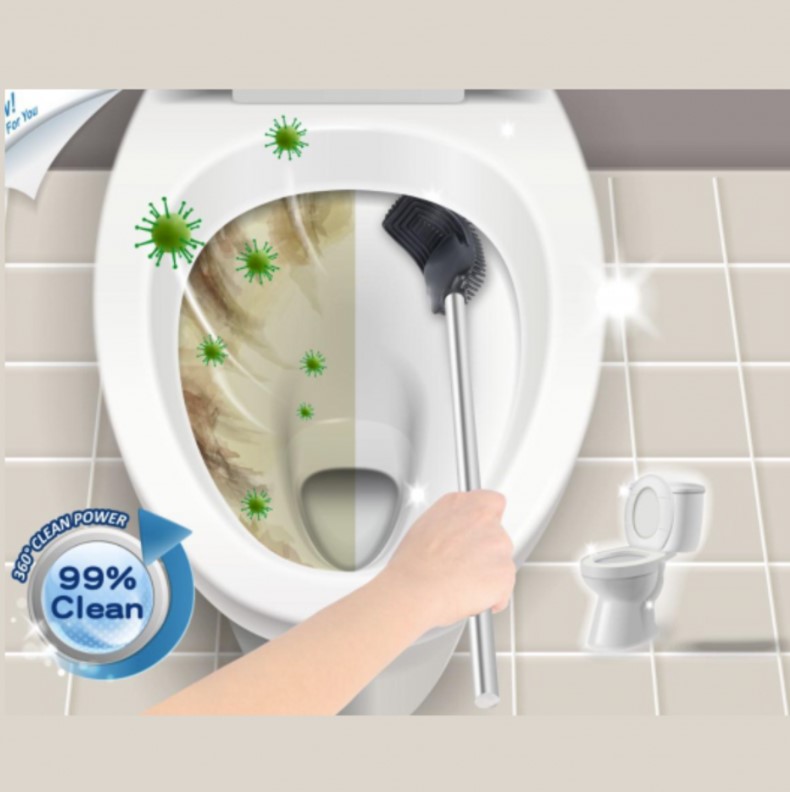 fresh line set ovalna kupatilska kanta 6l i wc četka, inox
