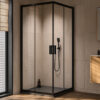 tuš kabina venus q black 90x90