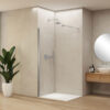 Roccia-amb roccia paravan 90x200 hrom/proziran